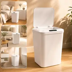 Lixeira Sensor Automática Inteligente Recarregável Moderna Usb Anti Odor Cozinha Banheiro Escritório