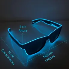 Óculos Luminoso Led Neon para Festa Cosplay Rave Casamento
