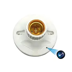 Mini Câmera Oculta WiFi para Lâmpada, Câmera Espiã Remota 1080P, Câmeras de Segurança WiFi para Teto