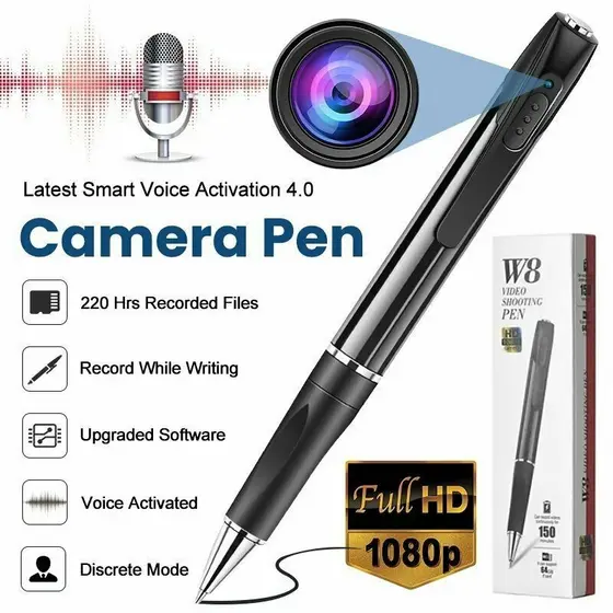 1080P Câmera De Bolso HD Portátil Com Caneta Mini Corpo Gravador De Vídeo De Áudio DVR