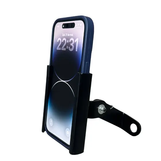 Suporte Celular Ferro com Regulagem + trava Universal