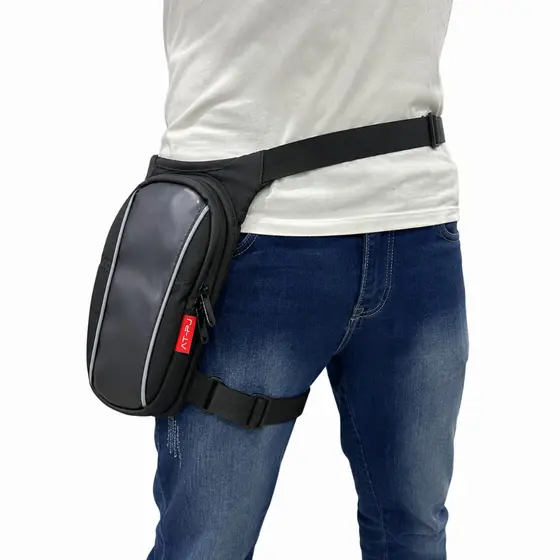 Bolsa De Perna Tática Impermeável Porta Celular Documentos Moto Bike Trabalho Viagem
