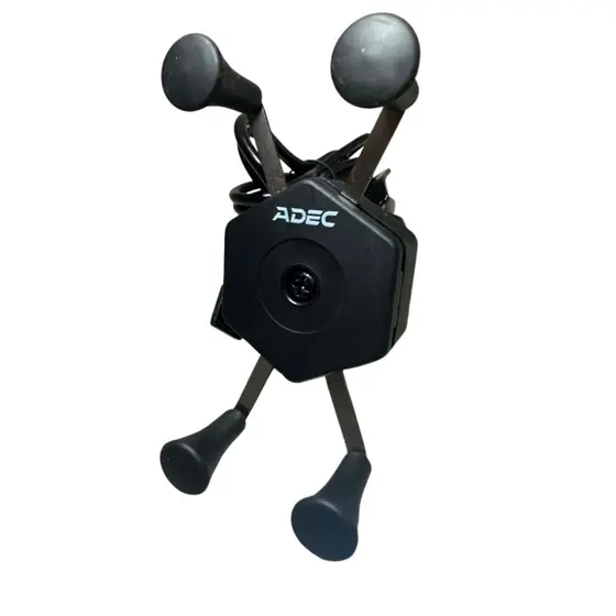 Suporte Celular Moto Bike Garra com Carregador USB Turbo Universal 360° Base de Ferro para Retrovisor e Mesa