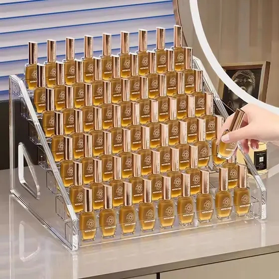 Organizador Acrílico Escada 7 Andares para Cosméticos