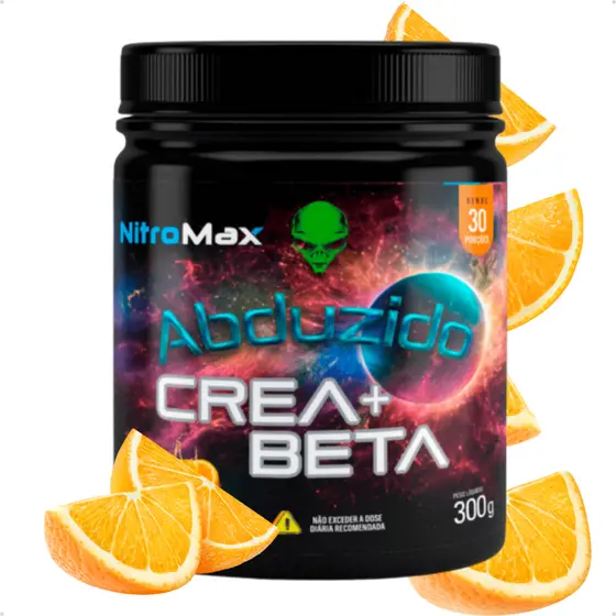 Creatina + Beta-alanina pote 300gr sabor Laranja - Nitromax