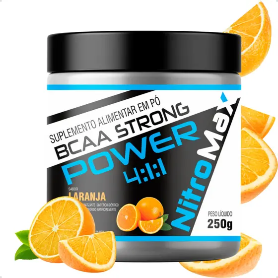 Bcaa Strong Power 4:1:1 250gr Sabores - Nitromax