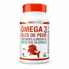 Ômega 3 Óleo de Peixe 1.000mg EPA DHA 60 e 90 Cápsulas - Fisionutri