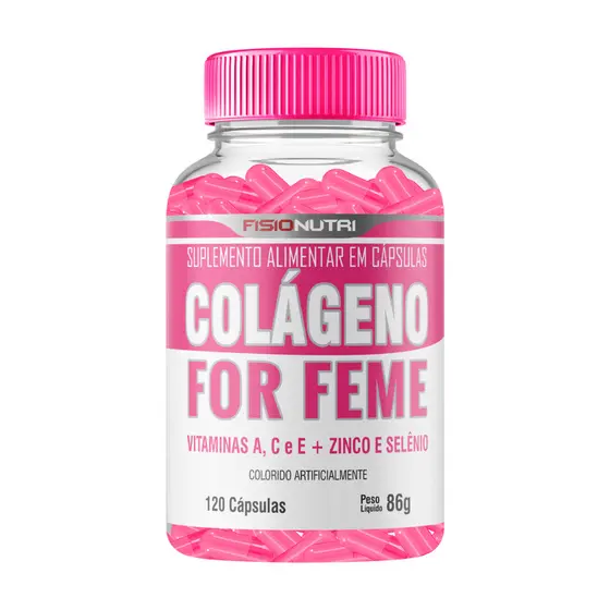 Colágeno For Femme 120 capsulas Fisionutri