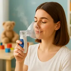 Inalador Portátil Silencioso Infantil e Adulto 8 ml Mesh Nebulizador Ultrassônico Inalação