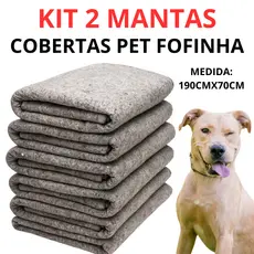 Cobertor Pet 2 Peças Gatos Caes Cachorro 190 X 0,70 Grosso