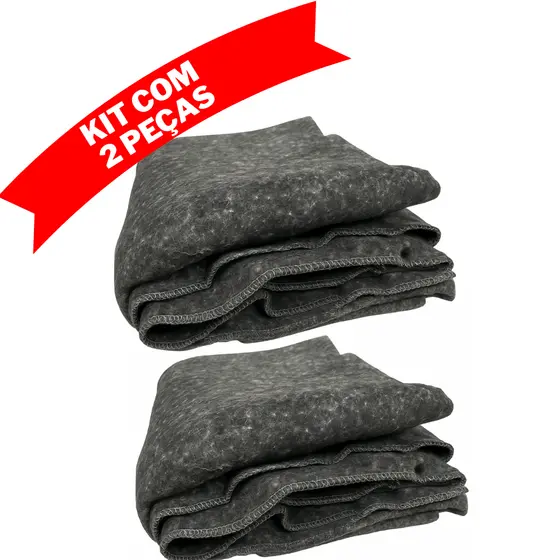 Kit 2 Peças Cobertor Manta Para Doação Grosso Simples Mudança Pet Casal Calorim