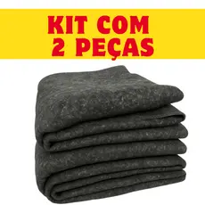 Kit 2 Cobertor Doação Barato Popular Esquenta Muito Grosso Casal ou Solteiro Morador Rua Calorim
