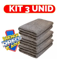 Kit 3 Cobertor Doação Barato Popular Esquenta Muito Grosso Casal ou Solteiro Morador Rua Calorim
