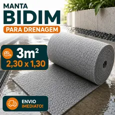 Manta Geotextil Bidim Para Drenagem 3 Mts 2,30x1,30