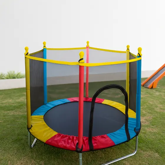Pula Pula Cama Elástica Infantil Trampolim Playground Desmontável Eloria 1,20 altura X 1,20 largura x 1,40 diâmetro