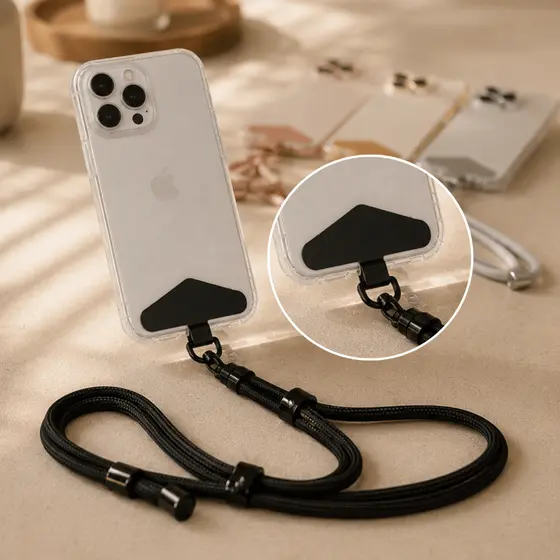 Conector Clip De Suspensão Formato Seta Para Celular Metal 360°