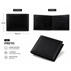 Carteira Masculina Couro Legítimo