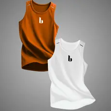 KIT 2 Regatas Masculinas DryFit Lisa Clássica Dryfitness Regatas P/Academia Masculina Confortável