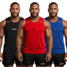 KIT ATÉ 3 Regatas Masculinas DryFit Premium Esportiva treino corrida, esportiva, leve