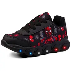 Tênis Infantil Masculino Casual Com Led Pisca Pisca Super Confortável Leve Divertido Acessível