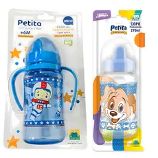 Kit 2 Copos de Treinamento Com Bico Rígido 270ml Petita