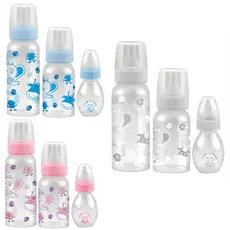 Kit mamadeira Bico de Cristal Anplas c/ 03 unidades - 60mL - 140mL - 240mL Bebê Criança