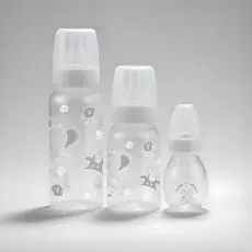 Kit Mamadeiras 3 Uni 60/140/240 mL Bebês Recém-Nascidos