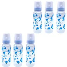 6 Mamadeiras Atacado Anplas 240ml Bico Redondo