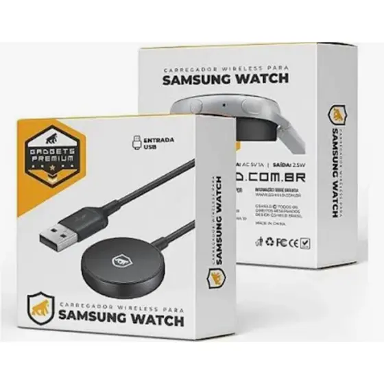 Carregador Wireless Gshield para Samsung Galaxy Watch Carregamento Rápido