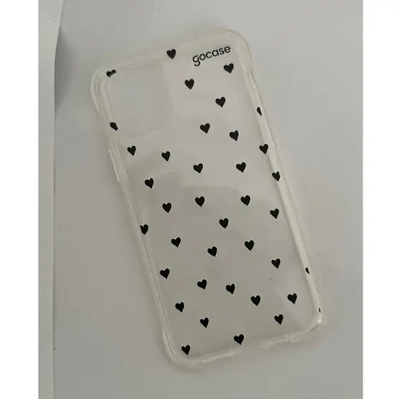 Capa iPhone Coração preto Gocase