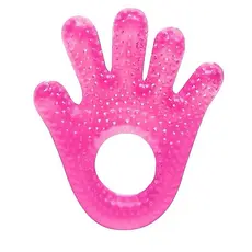 Mordedor de Bebê Mãozinha com Água Gel Massageador Gengivas Alivia Dor Macio Brinquedo Sensorial