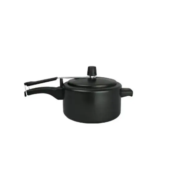 Panela de Pressão 2,5 litros Antiaderente- Pequena- Cor Preto e Cereja