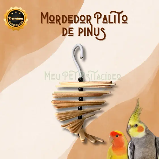 Brinquedo para bicar - Calopsita/agapornis/ring neck