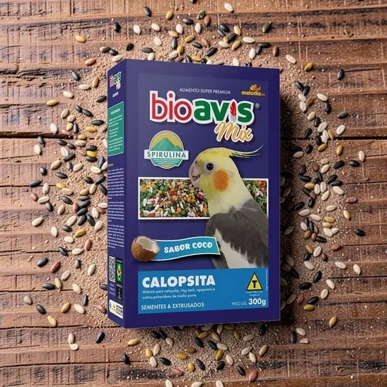 Ração para Calopsita - Bio Avis Mix extrusada & sementes