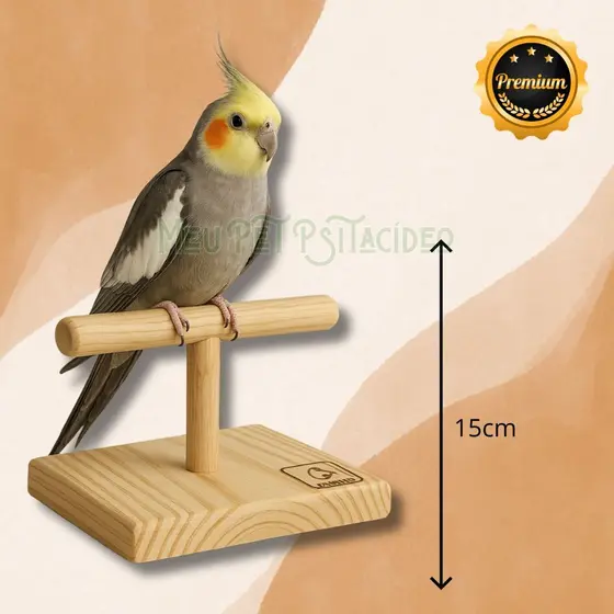Poleiro plataforma para calopsita/ring neck/agapornis/lóris