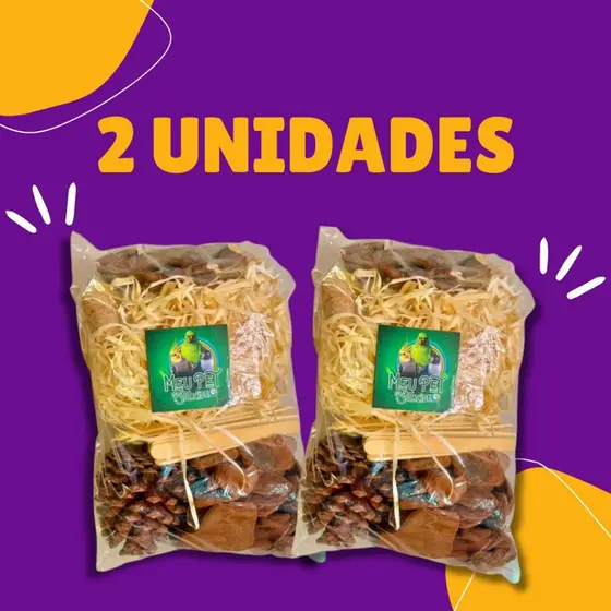 Kit Forrageamento 2 unidades - Calopsitas/Ring Neck/Papagaio/Ararajuba/Agapornis