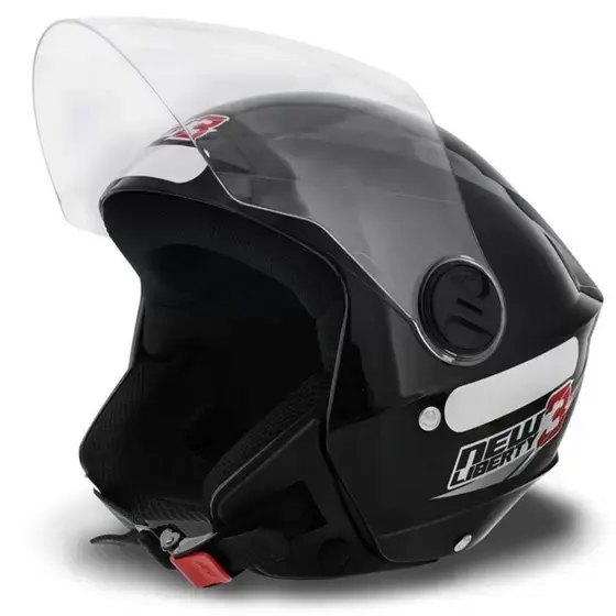 Capacete Pro Tork New Liberty Three Preto Brilhante (56)