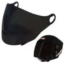 Viseira Original Capacete Aberto New Liberty Three Fumê - Pro Tork