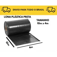 Lona Plástica Preta em metros de 1m a 10m Para Proteção De Piso, Pintura