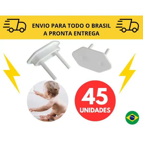 Proteção infantil / Protetor de tomada / Choques elétricos / Bebês / segurança