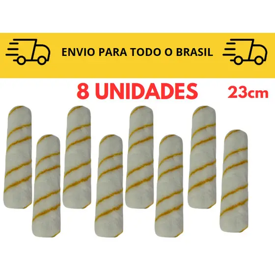Kit de 3 até 10 Rolos para pintura Antirespingo Kit completo  23CM