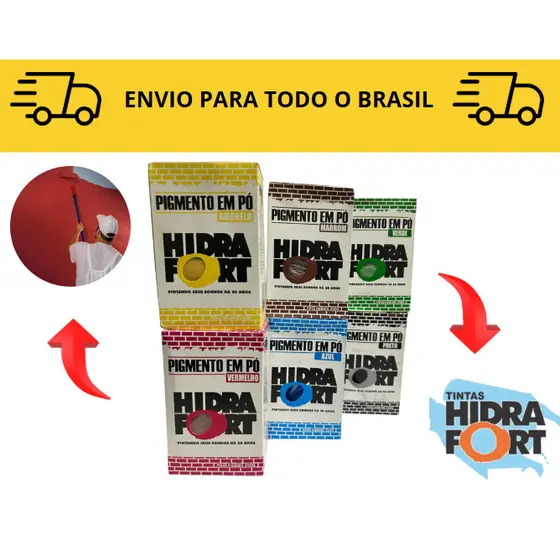 Pigmento em pó, Corante para tintas Todas as Cores 250g Pigmento Para Construção e Tintas
