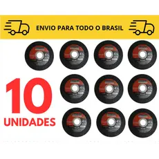 disco de corte inox Kit 3 a 10 unidades / esmerilhadeira / lixadeira/ disco de corte / 110mm