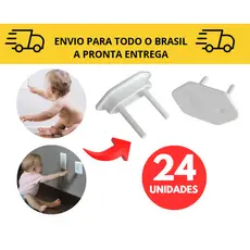 Kit Completo Protetor de Tomada Segurança Para o Seu Bebê Criança 12, 24, 36 ou 48 Unid