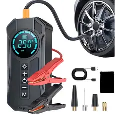 Compressor de Ar Portátil Digital Sem Fio para Pneu Carro Moto Bike 8000mAh