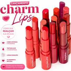 Batom Charm Lips Ruby Rose Cl01 Hbl6001 Maquiagem Labial Labios