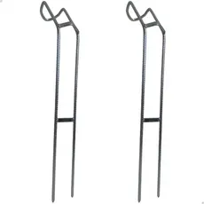 Kit 2 Suporte Vara Pesca Esportiva Barranco Médio Reforçado Portátil 30Cm 5MM