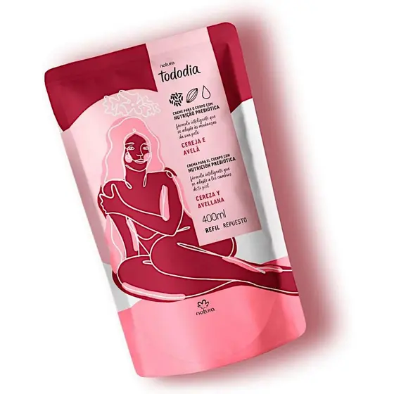 REFIL Hidratante Corporal Cereja e Avelã 400ml | Natura