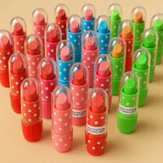 Kit 6/18/36 pcs batom infantil colorido ，Festa,  infantil presente meninas ，brinquedo de maquiagem