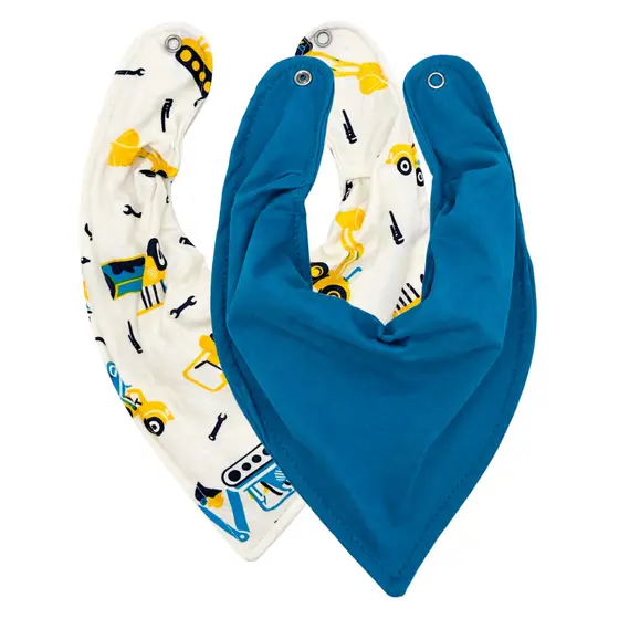 Kit com 2 Babadores Impermeáveis Bandana para Bebê - 100% Algodão, Reutilizáveis e Laváveis